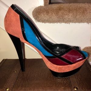 Jessica Simpson Peep Toe Platform Heels